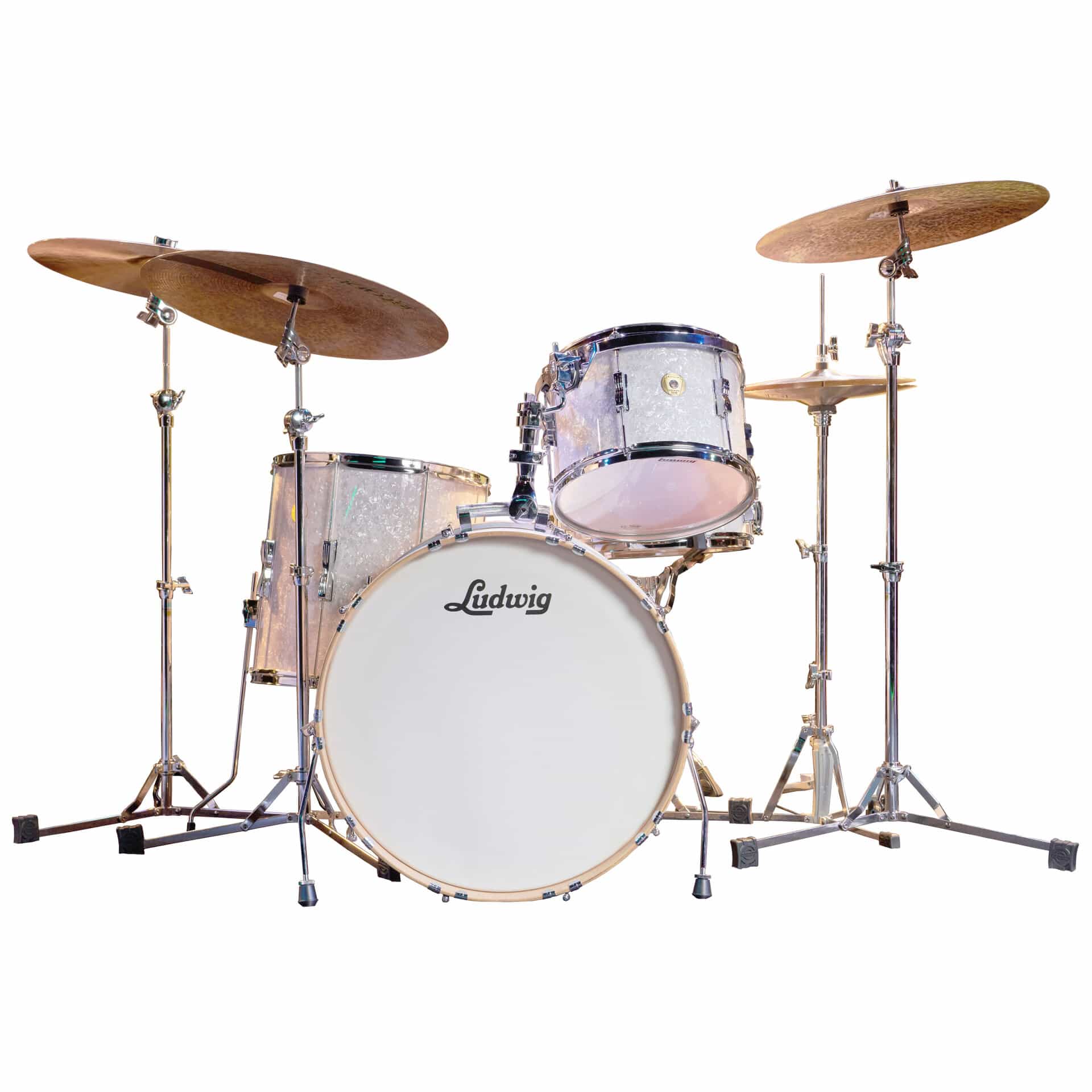 Ludwig Continental Club 22" White Marine Pearl Shell Set 1