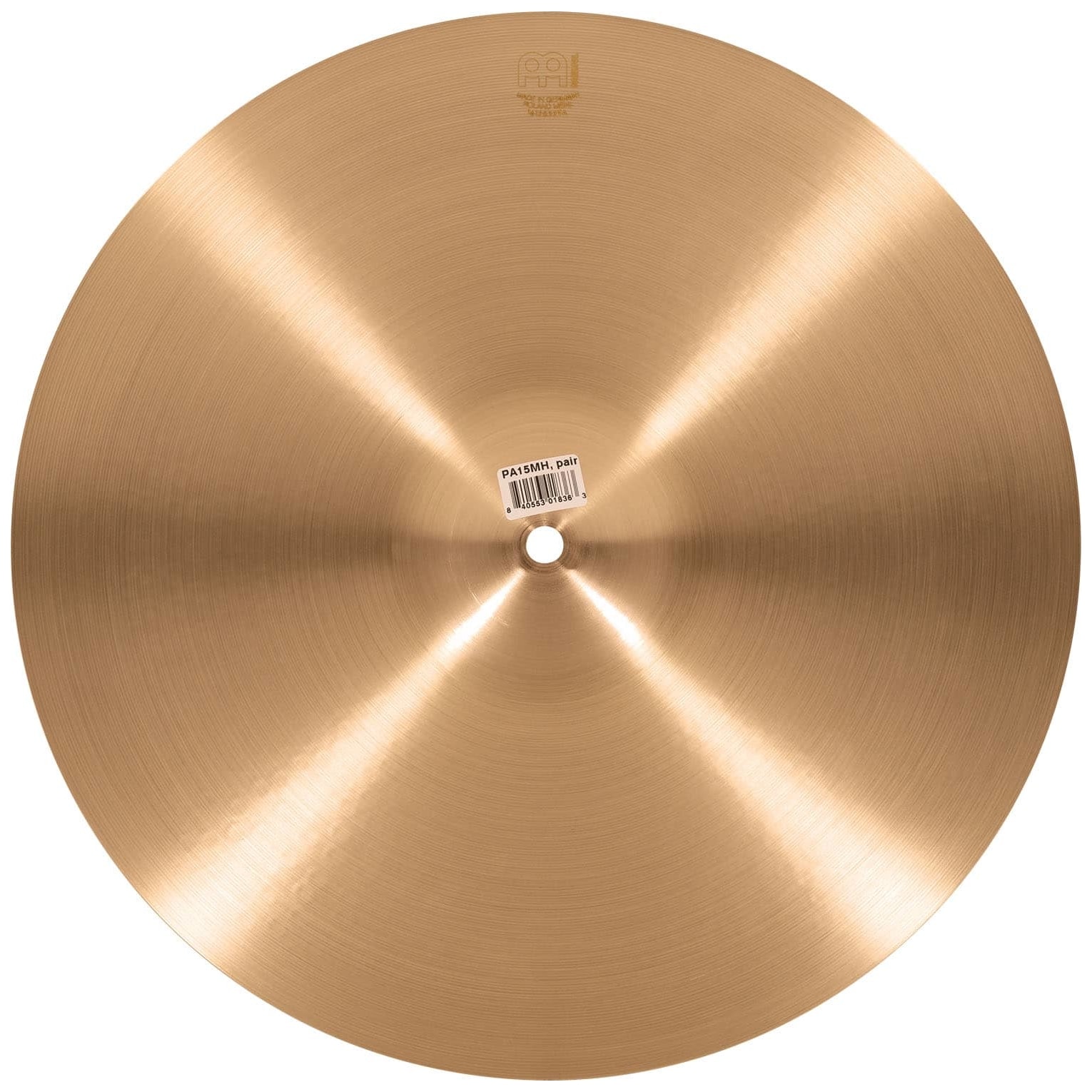 Meinl Cymbals - Meinl Cymbals PA15MH - 15 Pure Alloy Medium Hihat - 8