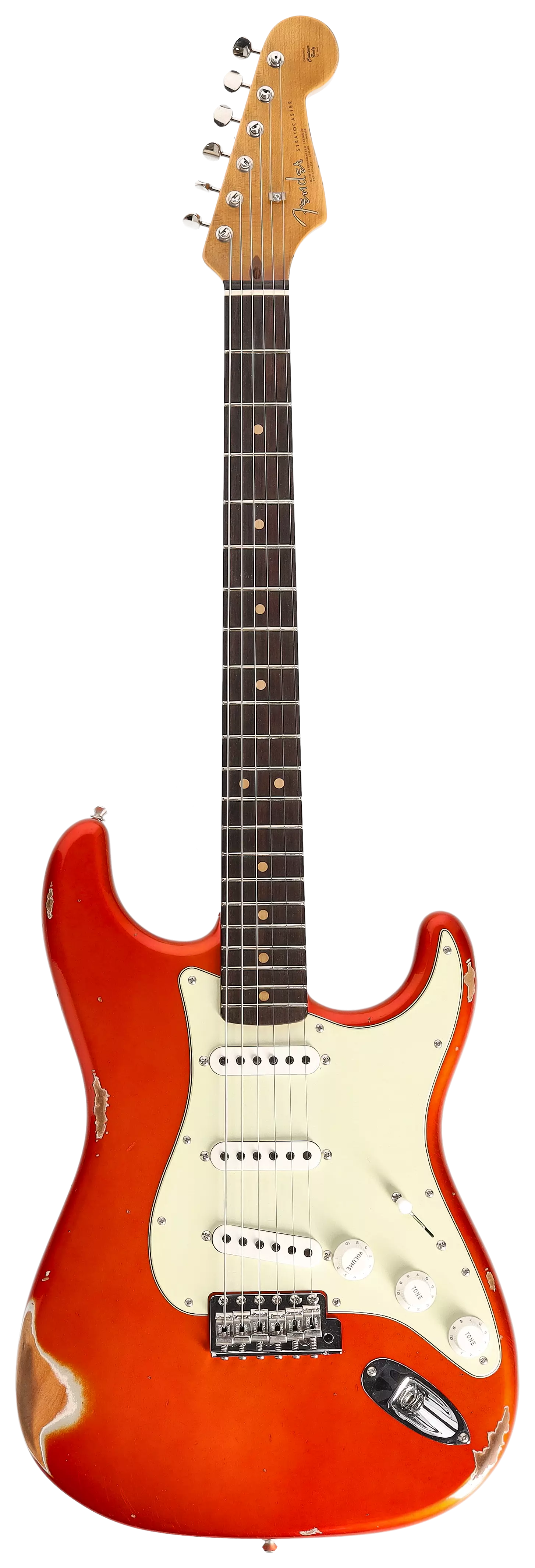 Fender Custom Shop 1963 Stratocaster Relic Aged Candy Tangerine Metallic #1