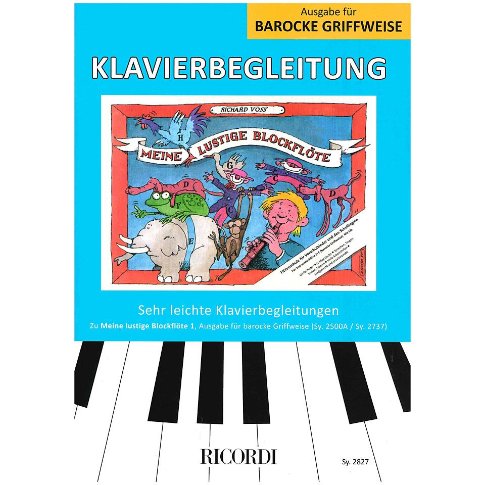 Ricordi Meine lustige Blockflöte Bd.1 Klavierbegleitung ba