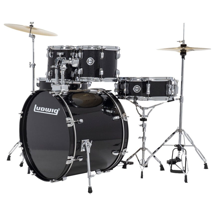 Ludwig Accent FUSE 20" Black Complete Set 1
