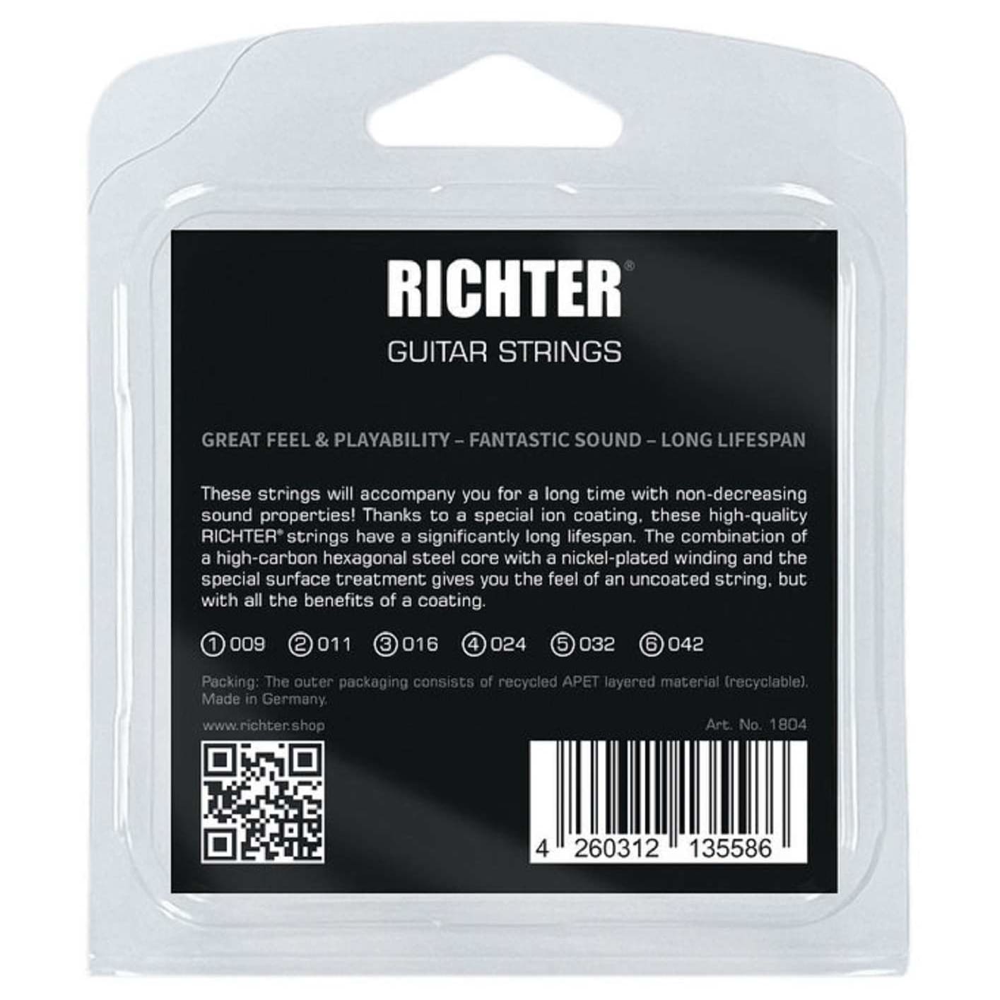 Image of Richter ion coated nickel wound light gauge  009 042 10028512 1