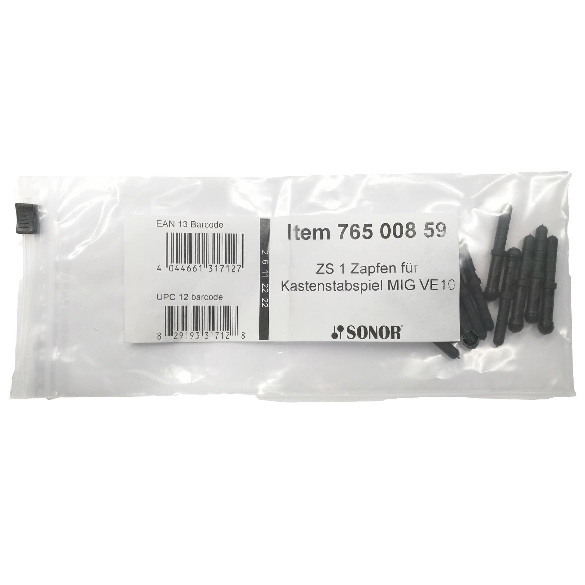 Sonor ZS 1 Pins for Xylophone and Metallophone 10 Pcs. 4