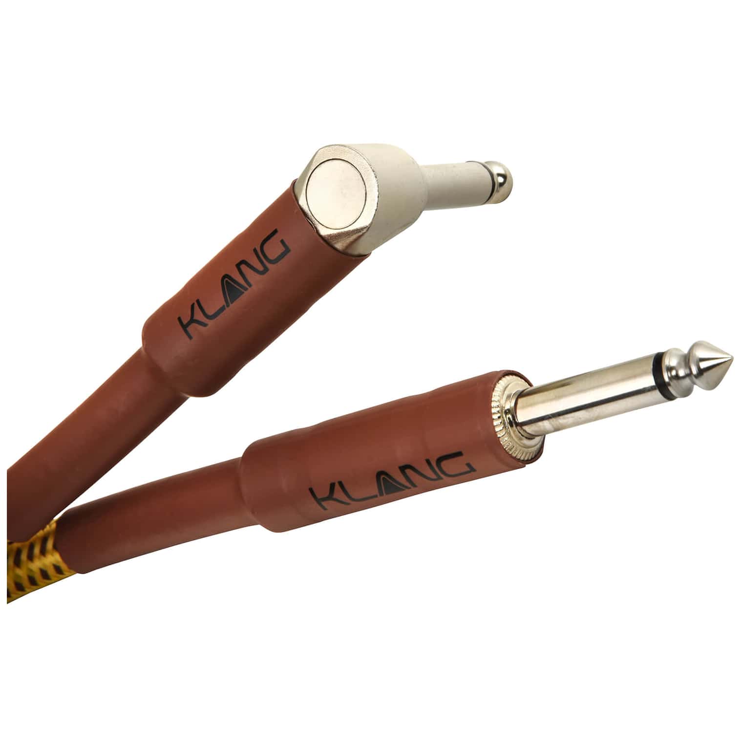Klang - Klang Instrumentenkabel TWEED 6,3mm Klinke, gewinkelt mono - 6,3mm Klinke, mono, 3,0 Meter - 1