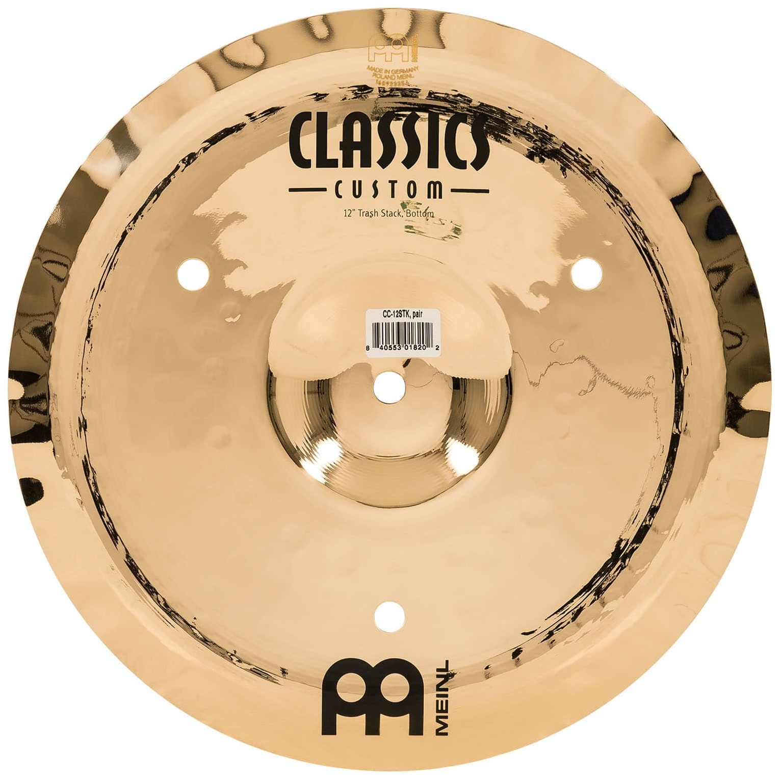 Meinl Cymbals - Meinl Cymbals CC-12STK - 12 Classics Custom Brilliant Trash Stack - 7
