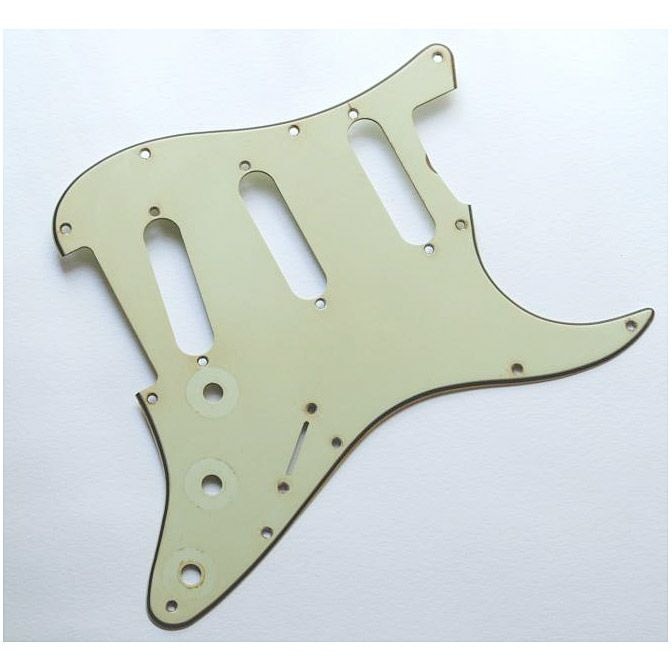 GuitarSlinger Products Pickguard 62 SC Mint Green Aged Premium 3-ply