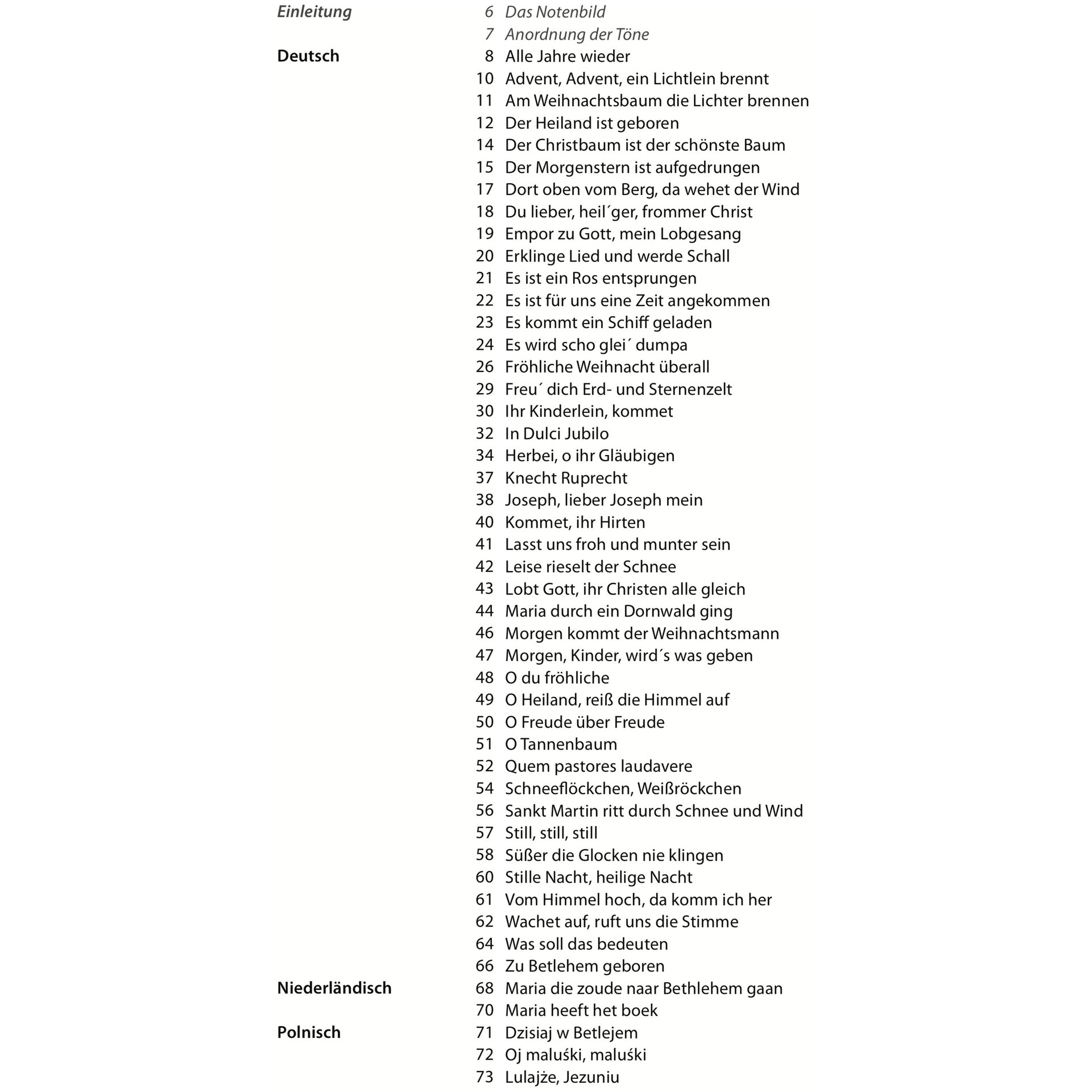  Weihnachtslieder aus alles Welt für Kalimba (17 Töne, C-Dur) 1