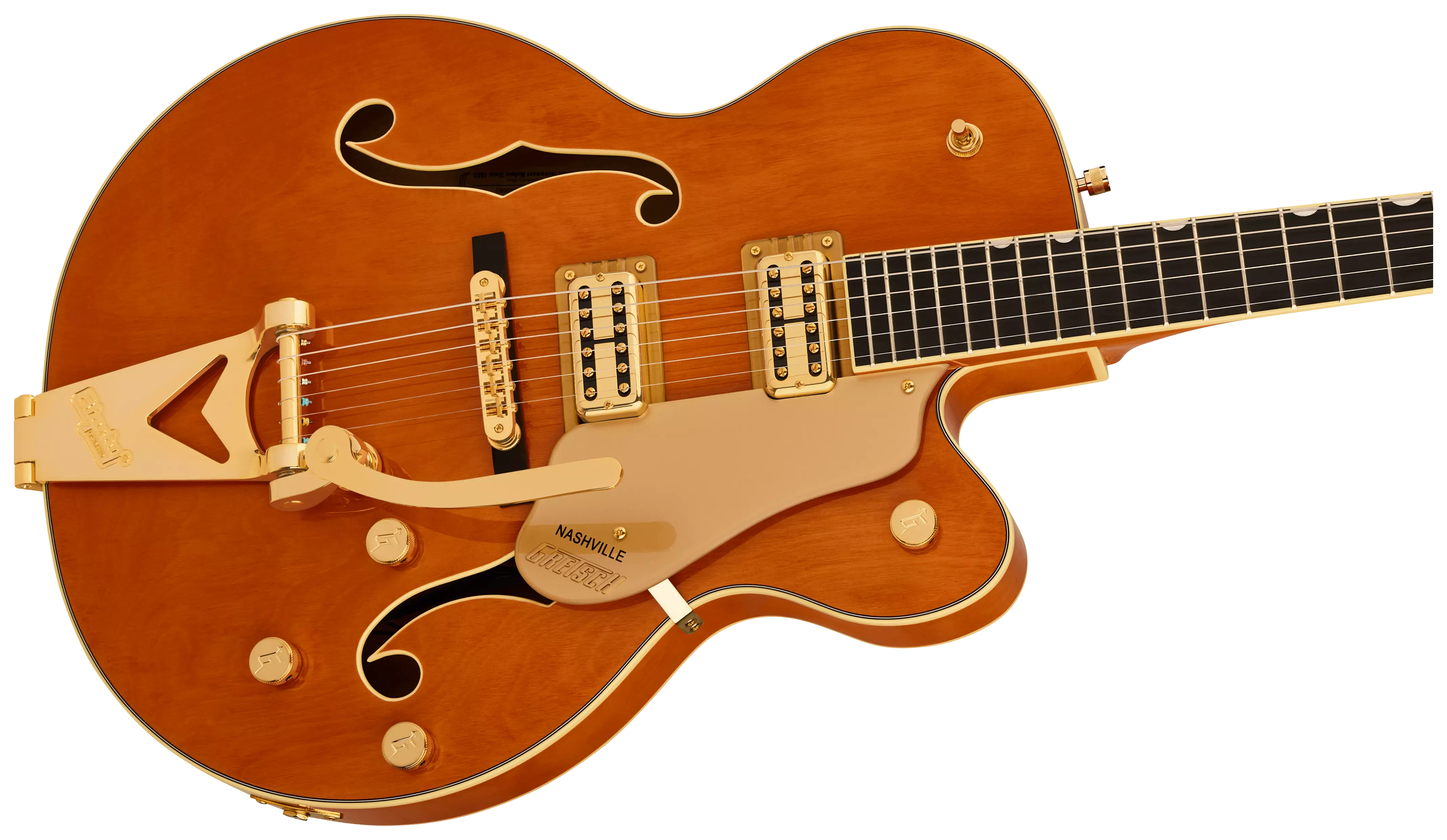 Gretsch Synchromatic Nashville Hollow Body SC Bigsby EB 50's Orange Stain 2