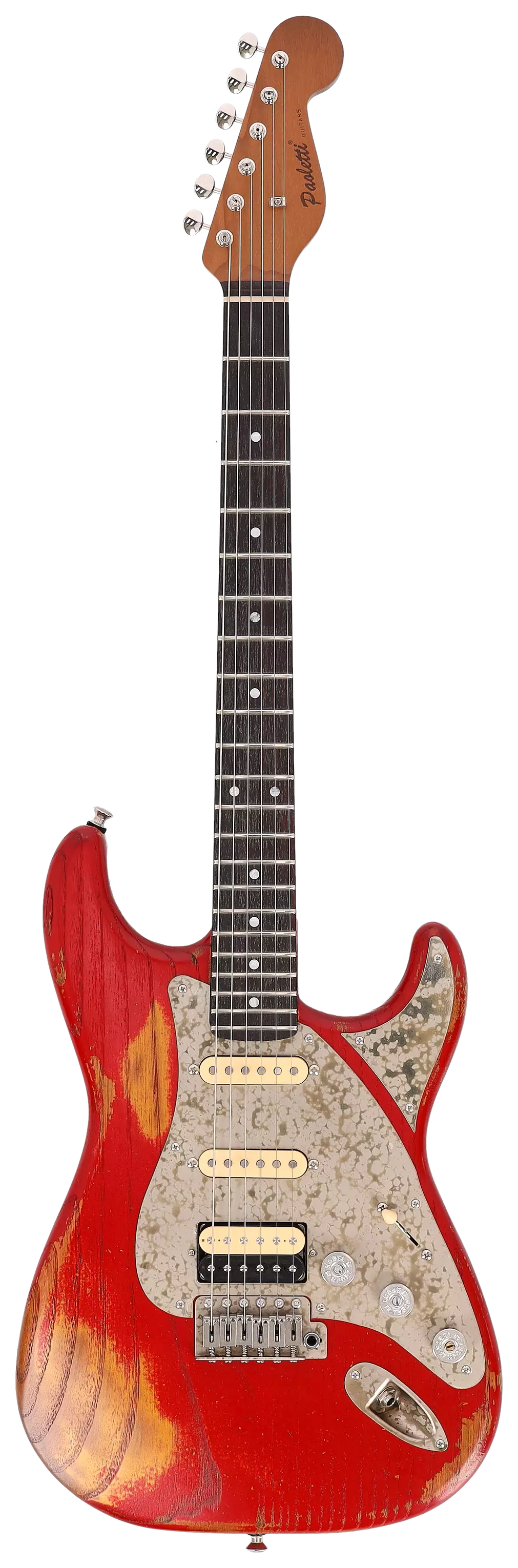 Paoletti Guitars Alfa Loft HSS Heavy Aged Gold Ruby #165522