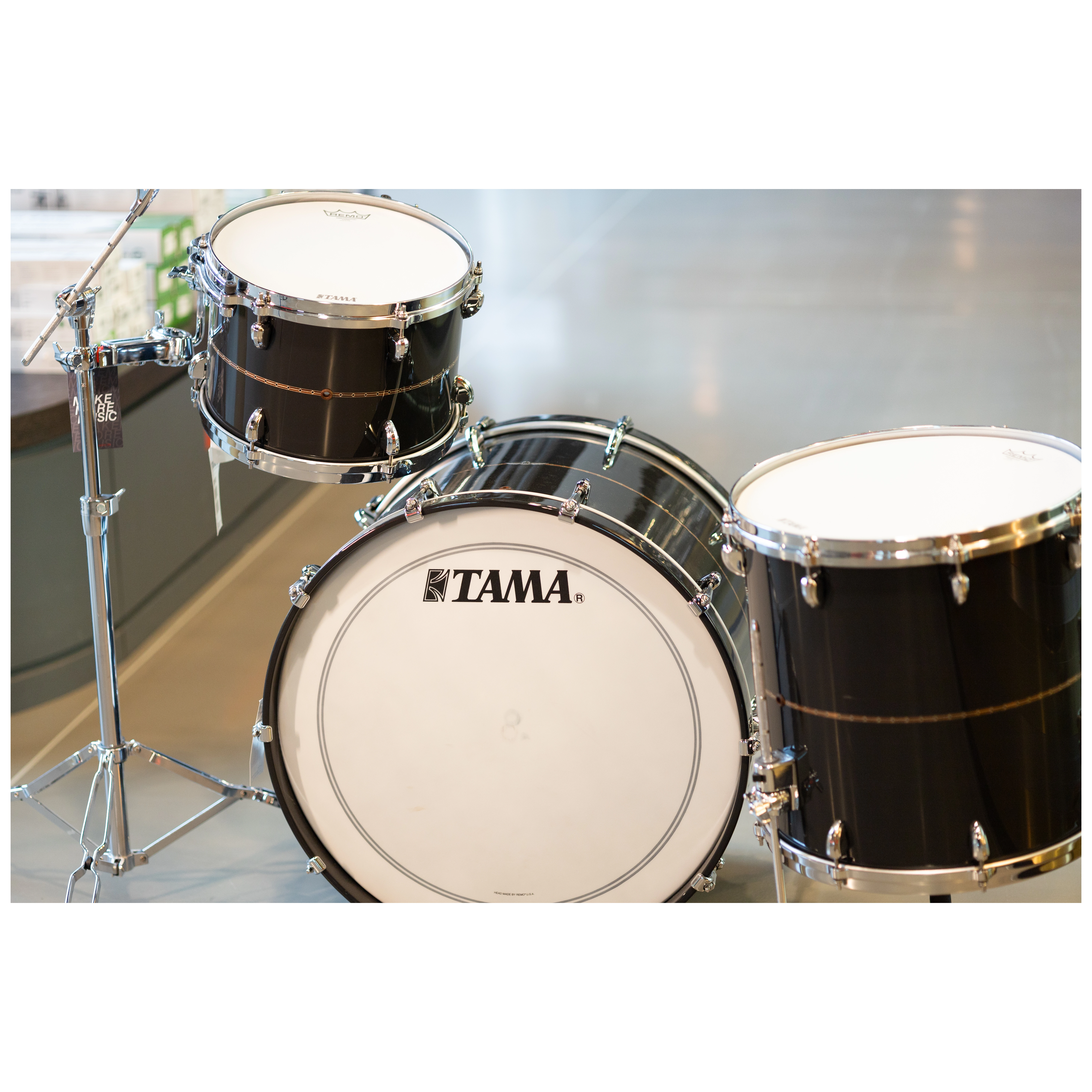Tama STAR Bubinga Smoky Black Chrom 3pcs Shell Set 1