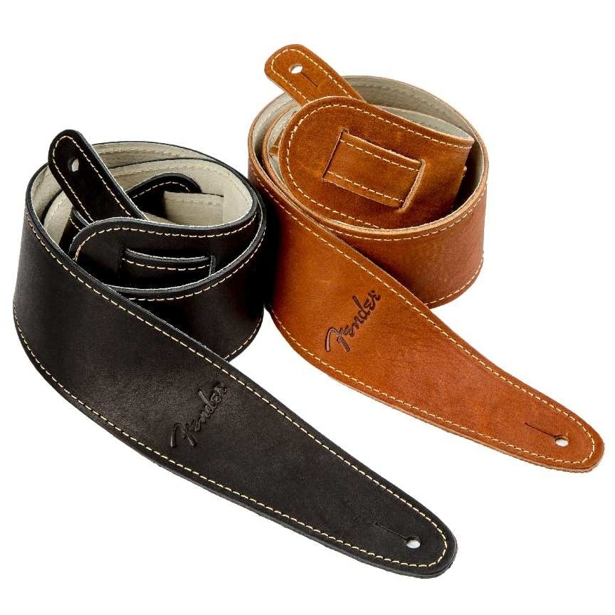 Fender - Fender Logo-Ball Glove Leather Strap BLK