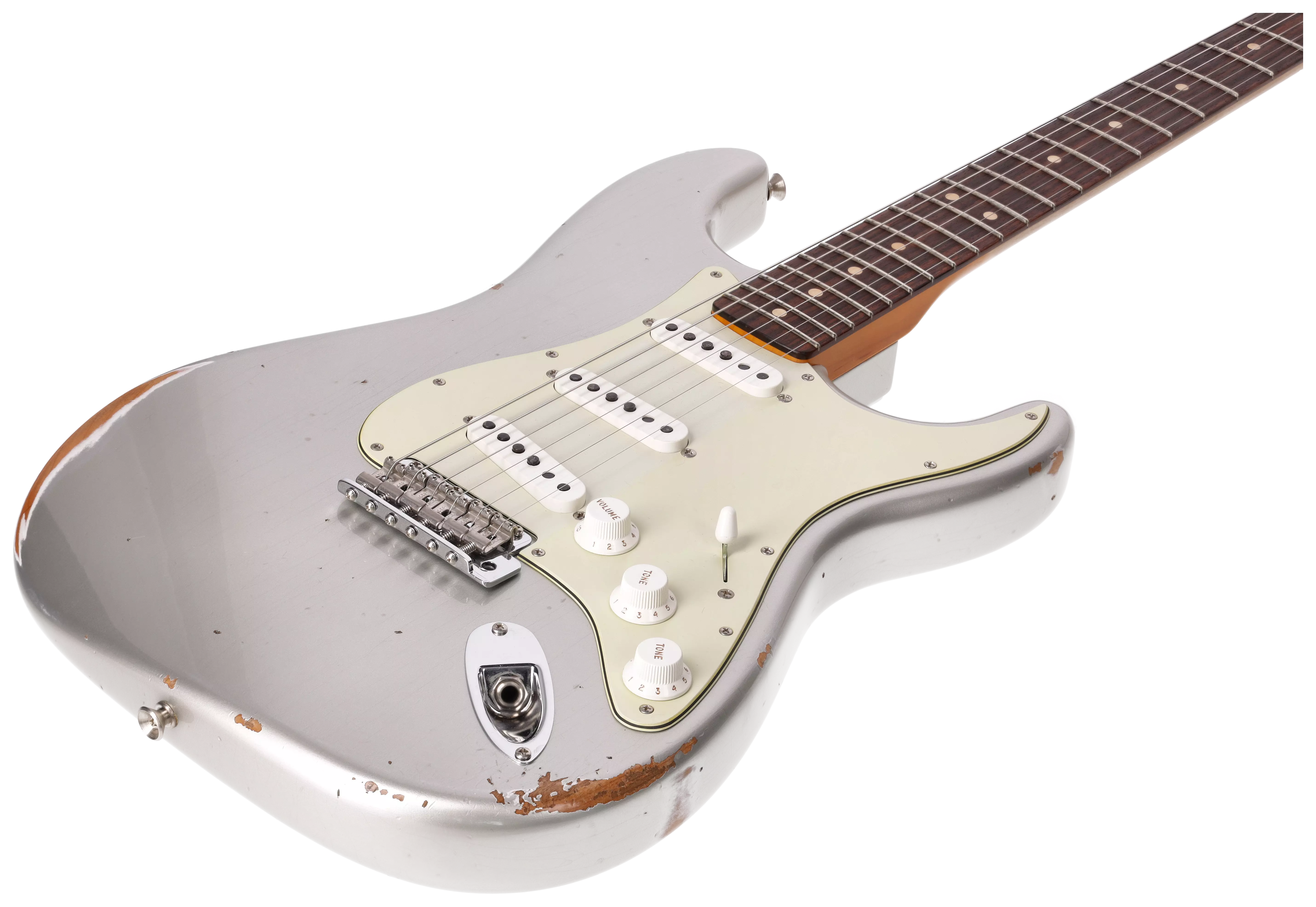 Fender Custom Shop 1963 Stratocaster Relic Aged Inca Silver Metallic #2 4