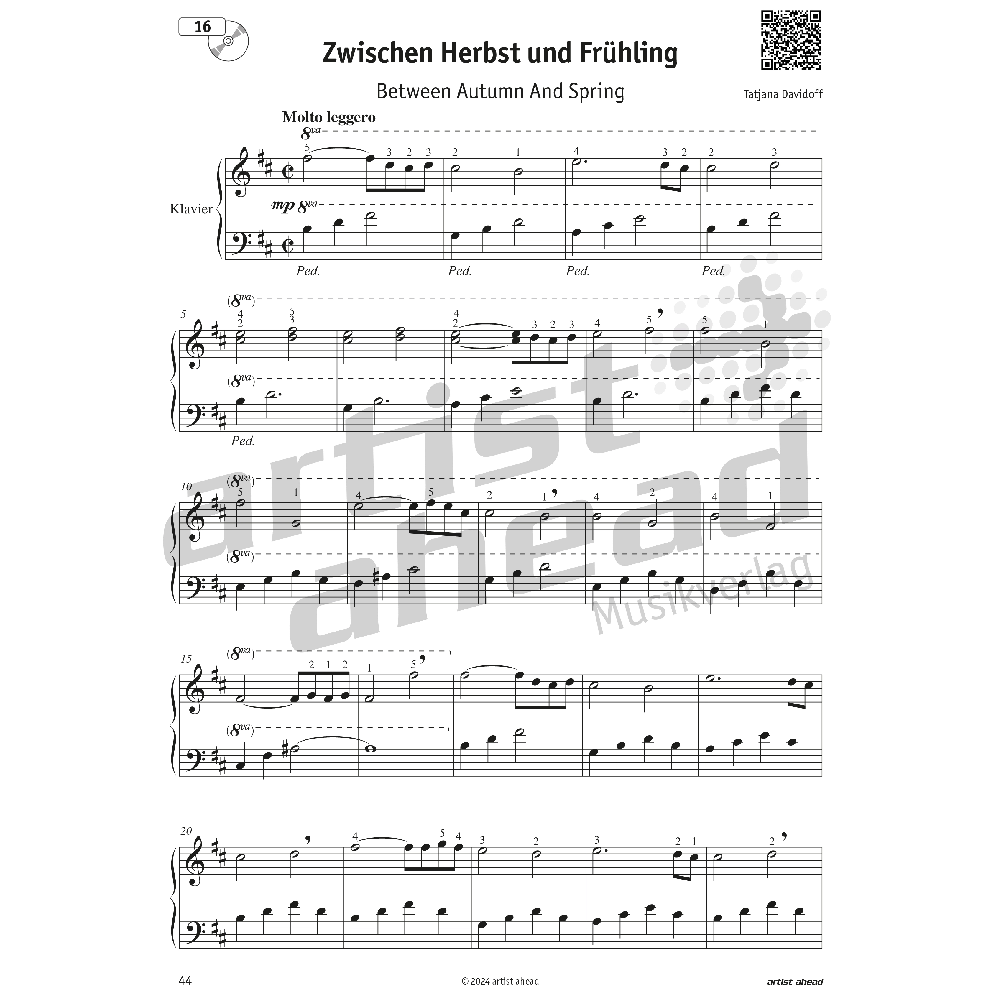 Artist Ahead Magische Momente am Klavier - Tatjana Davidoff 5