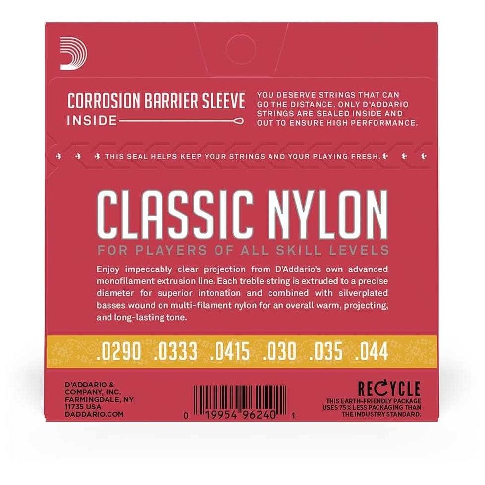 D’Addario - D’Addario EJ27N 3 4 - Student Classical Nylon - Normal Tension 029-044 - 2