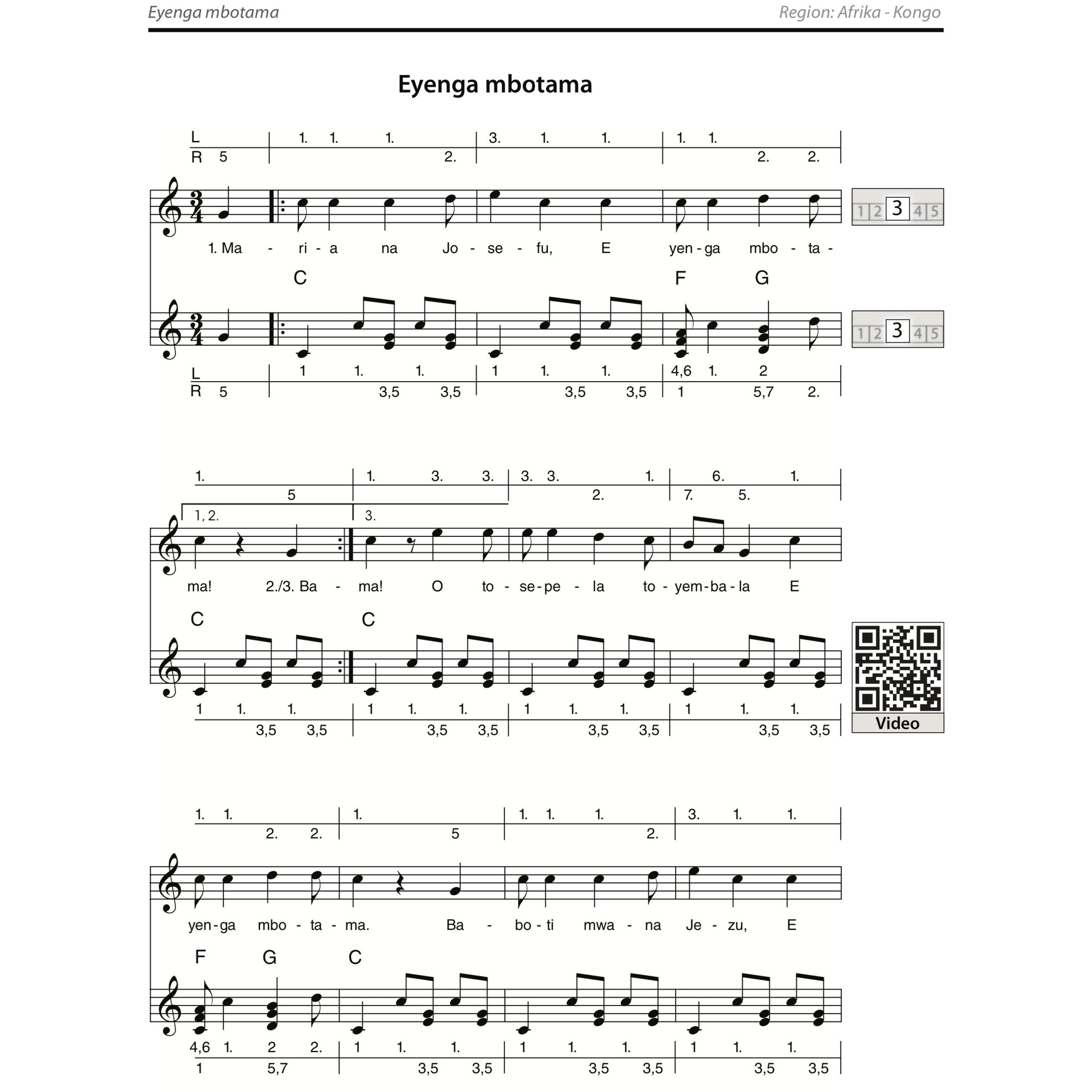  Weihnachtslieder aus alles Welt für Kalimba (17 Töne, C-Dur) 5
