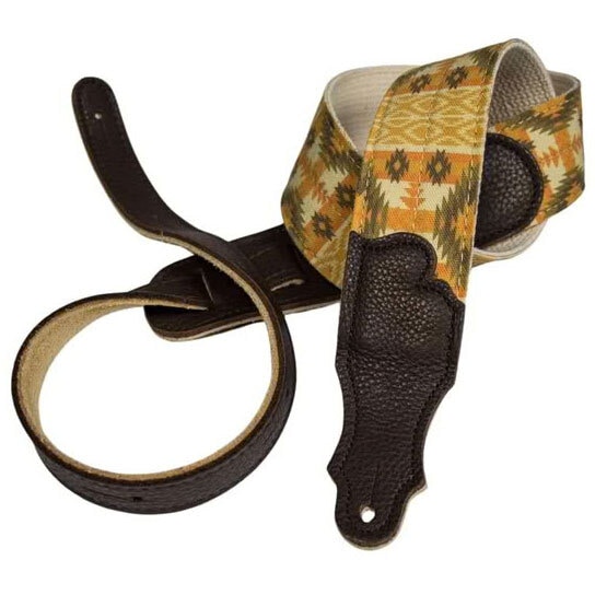  Aztec Graphic Strap Gold 2"