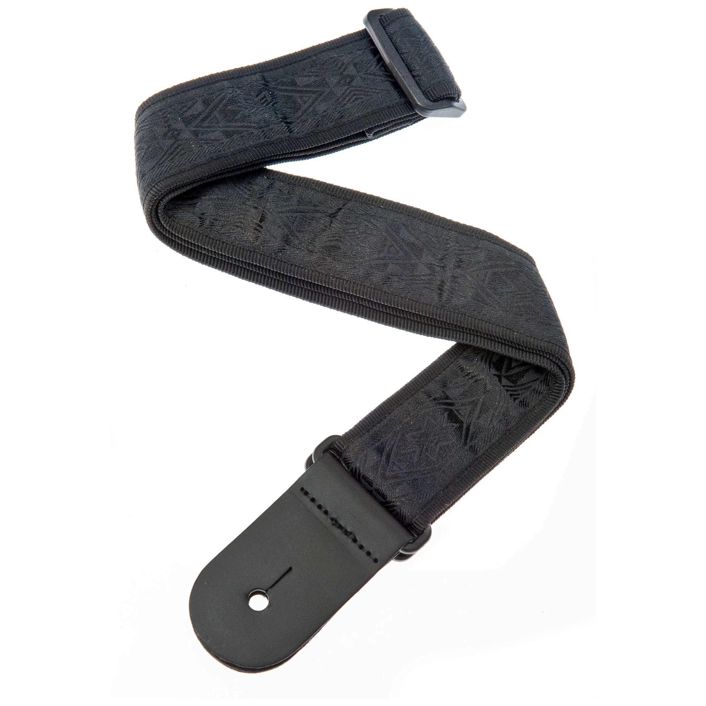 D’Addario - D’Addario Gitarrengurt - Nylongewebe, Black Satin - 1