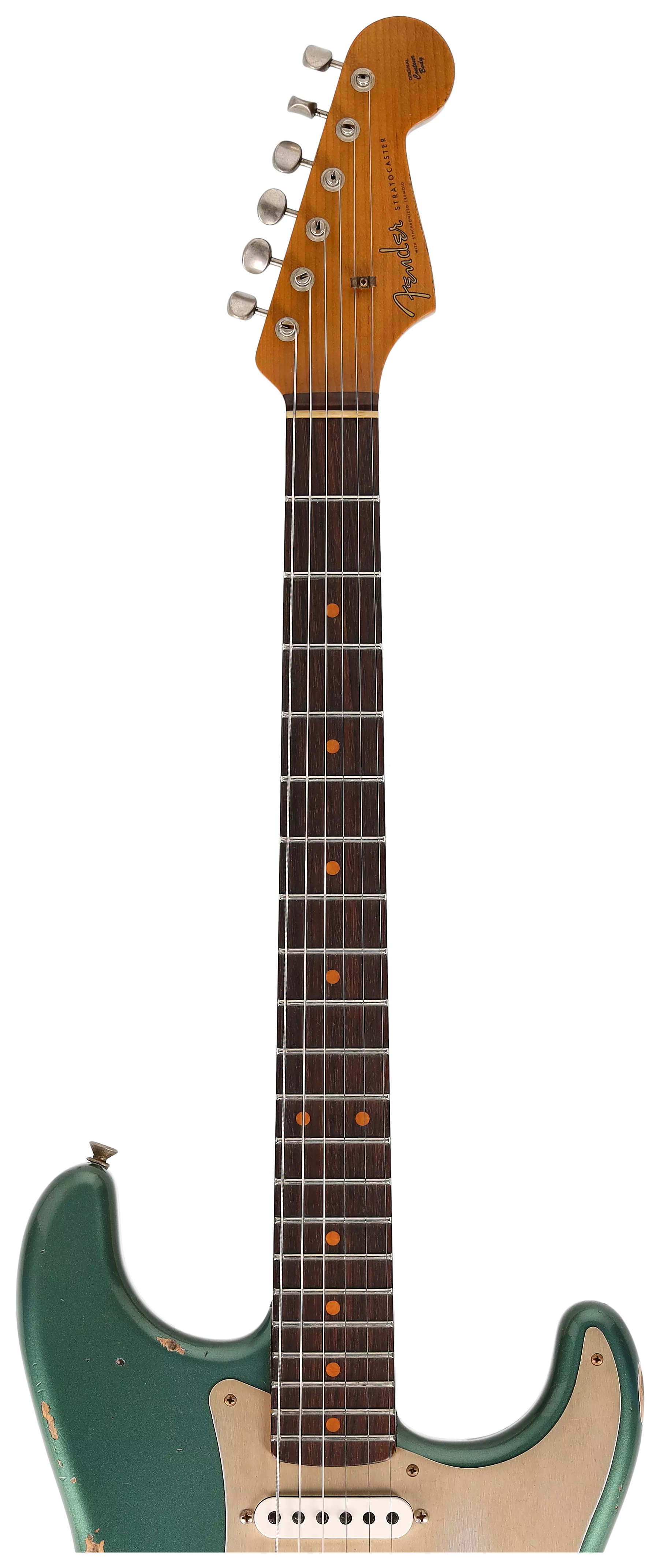 Fender Custom Shop 1959 Stratocaster RW Roasted Heavy Relic Aged Sherwood Green Metallic #1 11