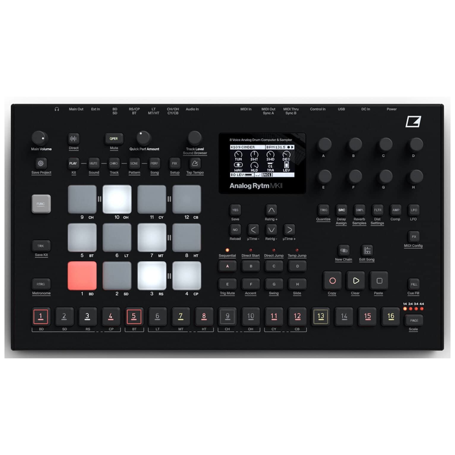 Elektron - Elektron Analog Rytm MKII Black - 1