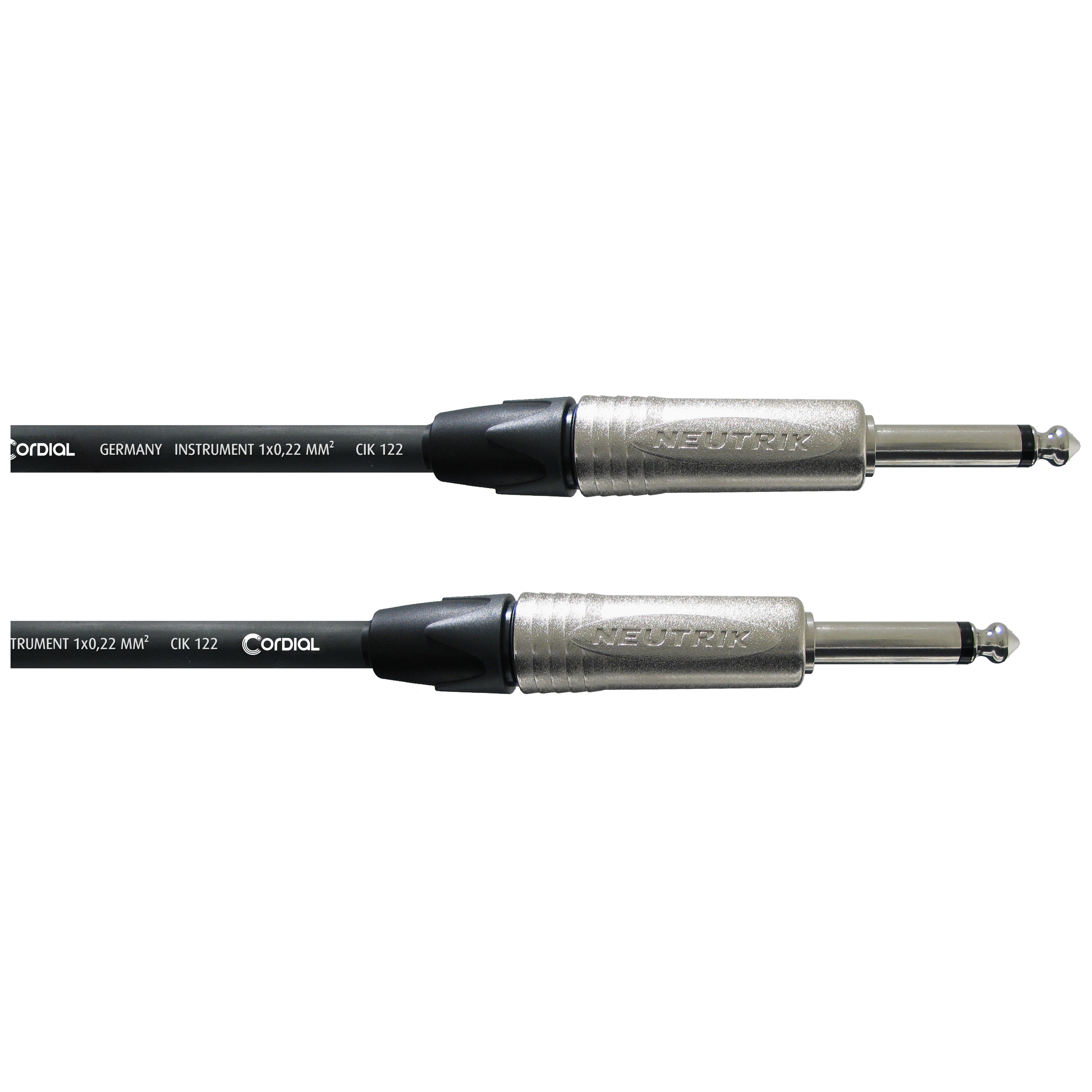Cordial Instrumentenkabel CXI 6 PP 6m NEUTRIK 2 x Klinke 6,3 mm mono 1