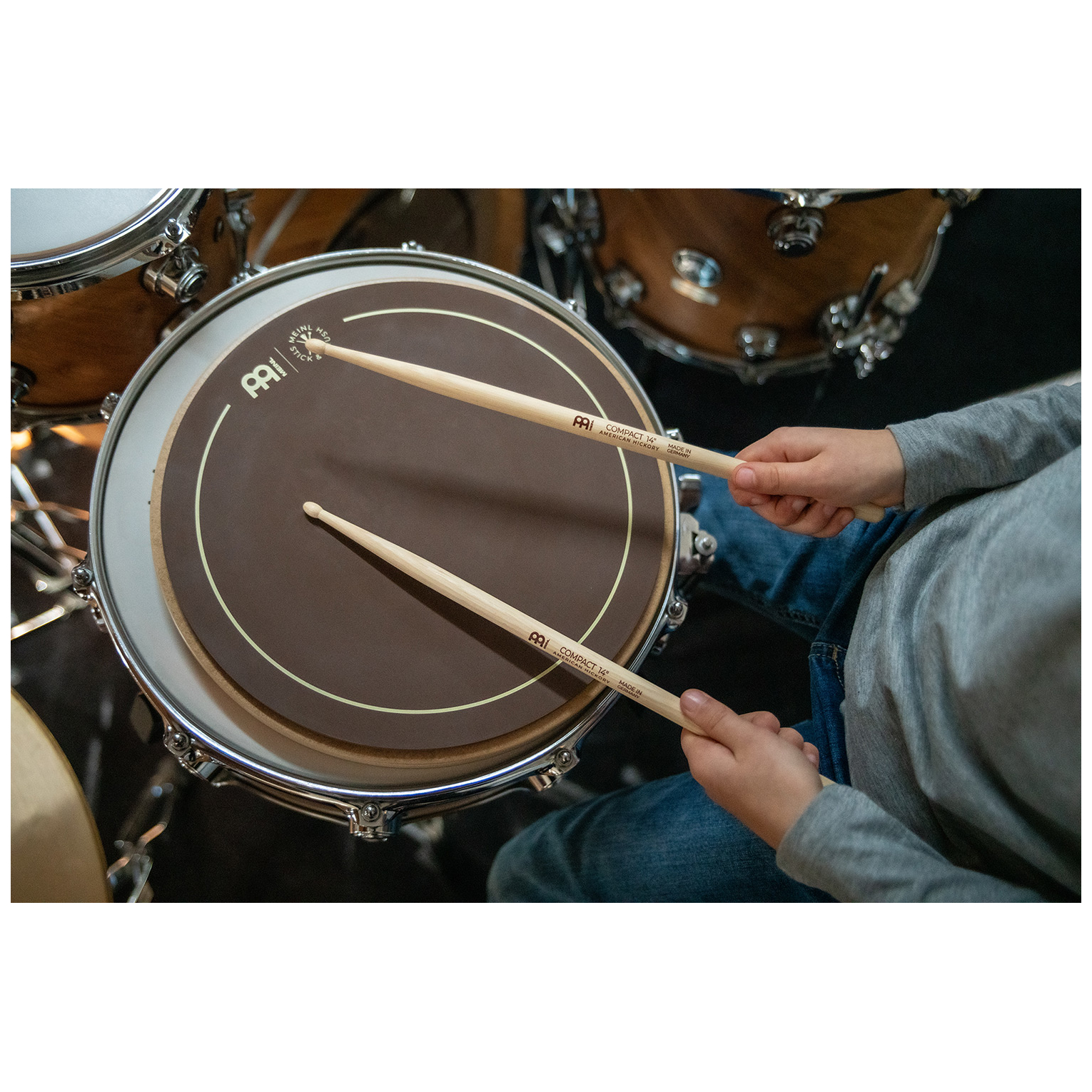 Image of Meinl stick  brush compact 14 drumstick american hickory 10026740 5