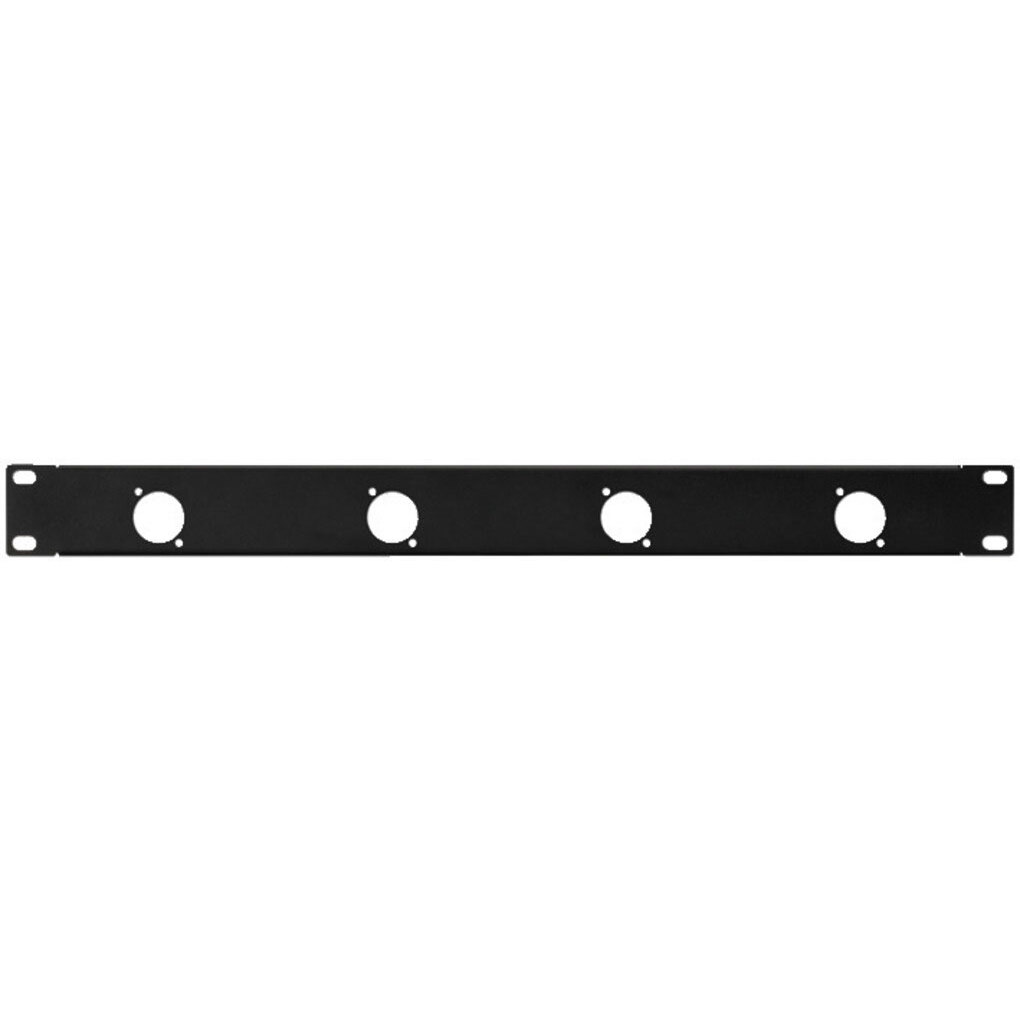  1HE Blende für 4 x D-Serie