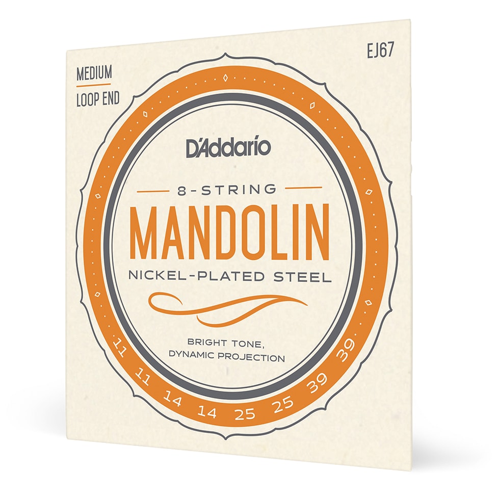 D’Addario EJ67 - Mandoline Nickel Plated Steel 011-039 10019541-3