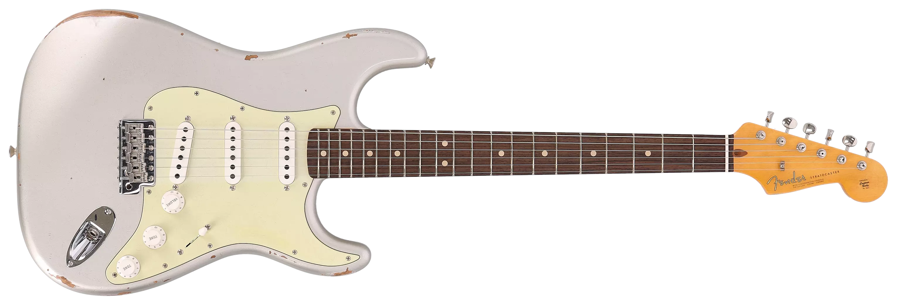 Fender Custom Shop 1963 Stratocaster Relic Aged Inca Silver Metallic #1 1